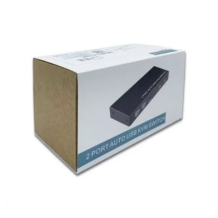 Aisens Conmutador KVM HDMI 4K@60Hz USB 1U-2PC Negro